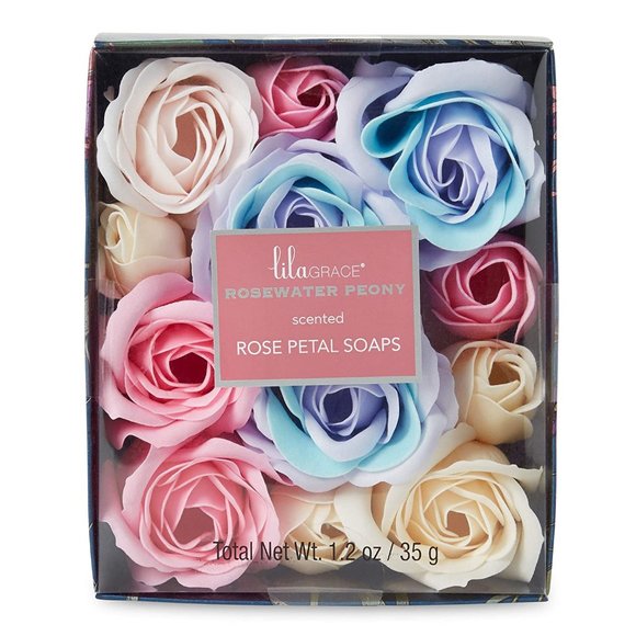 NEW Rosewater Peony scented Rose Petal Soaps - Picture 1 of 2